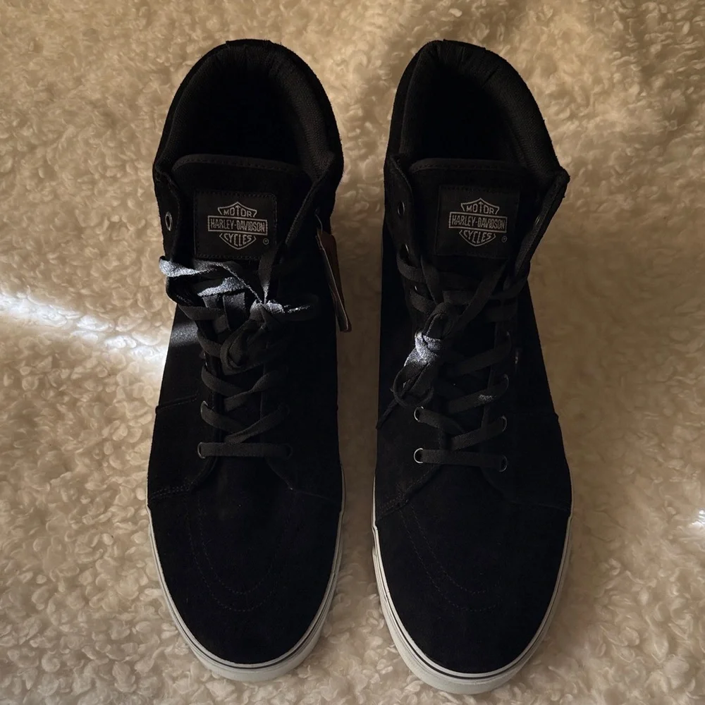 Harley-Davidson Black High-Top Sneakers - Picture 5 of 11